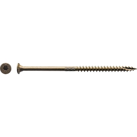 Big Timber No. 10 x 4 In. Bronze Flat Head Wood Screw, 48PK 1BTX104